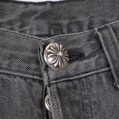 CHROME HEARTS GREY WASH WHITE PATCH LEVIS 501 DENIM