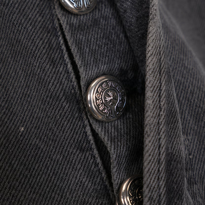 CHROME HEARTS GREY WASH WHITE PATCH LEVIS 501 DENIM