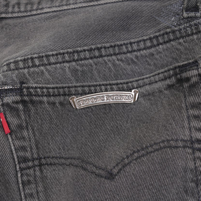 CHROME HEARTS GREY WASH WHITE PATCH LEVIS 501 DENIM
