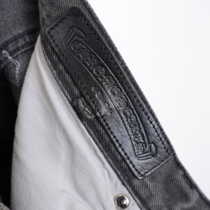 CHROME HEARTS GREY WASH WHITE PATCH LEVIS 501 DENIM