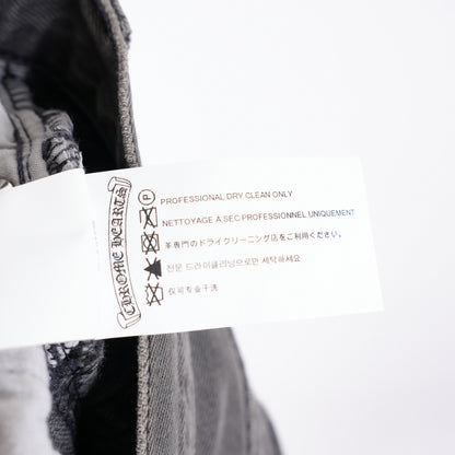 CHROME HEARTS GREY WASH WHITE PATCH LEVIS 501 DENIM