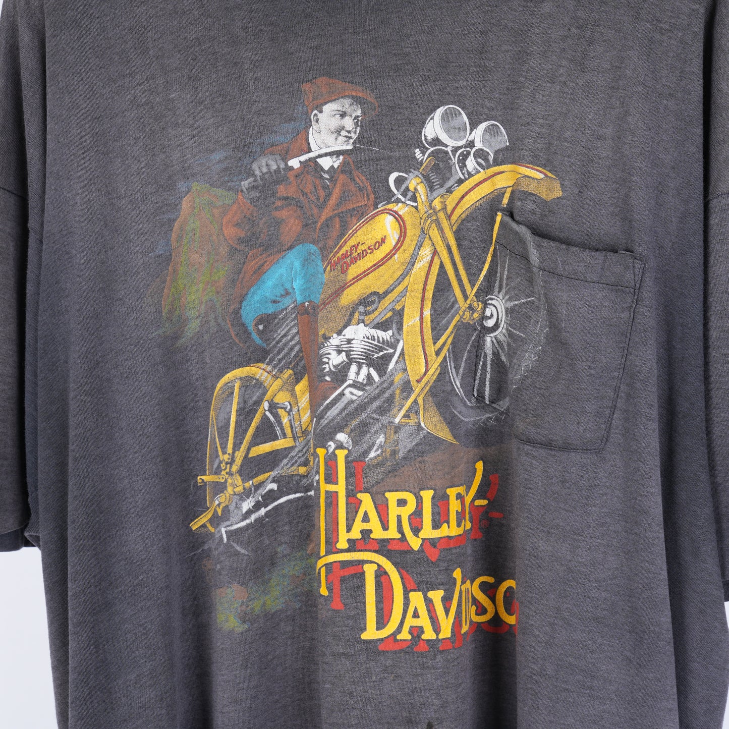 VINTAGE HARLEY DAVIDSON FADED GRAPHIC TEE