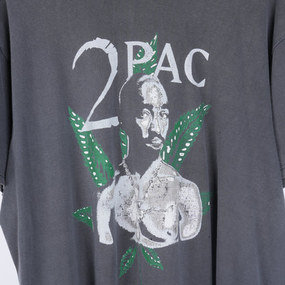 VINTAGE 2PAC WEED LEAF RAP TEE