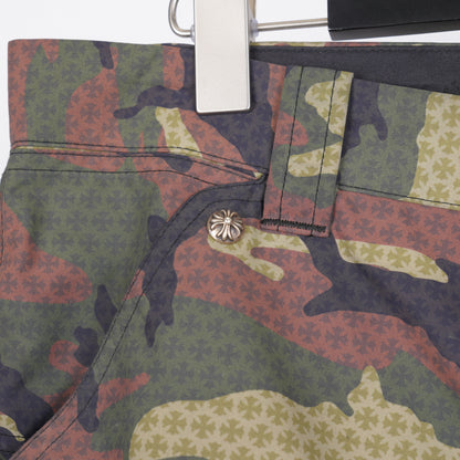CHROME HEARTS CAMOUFLAGE MONOGRAM DOUBLE KNEE PANTS