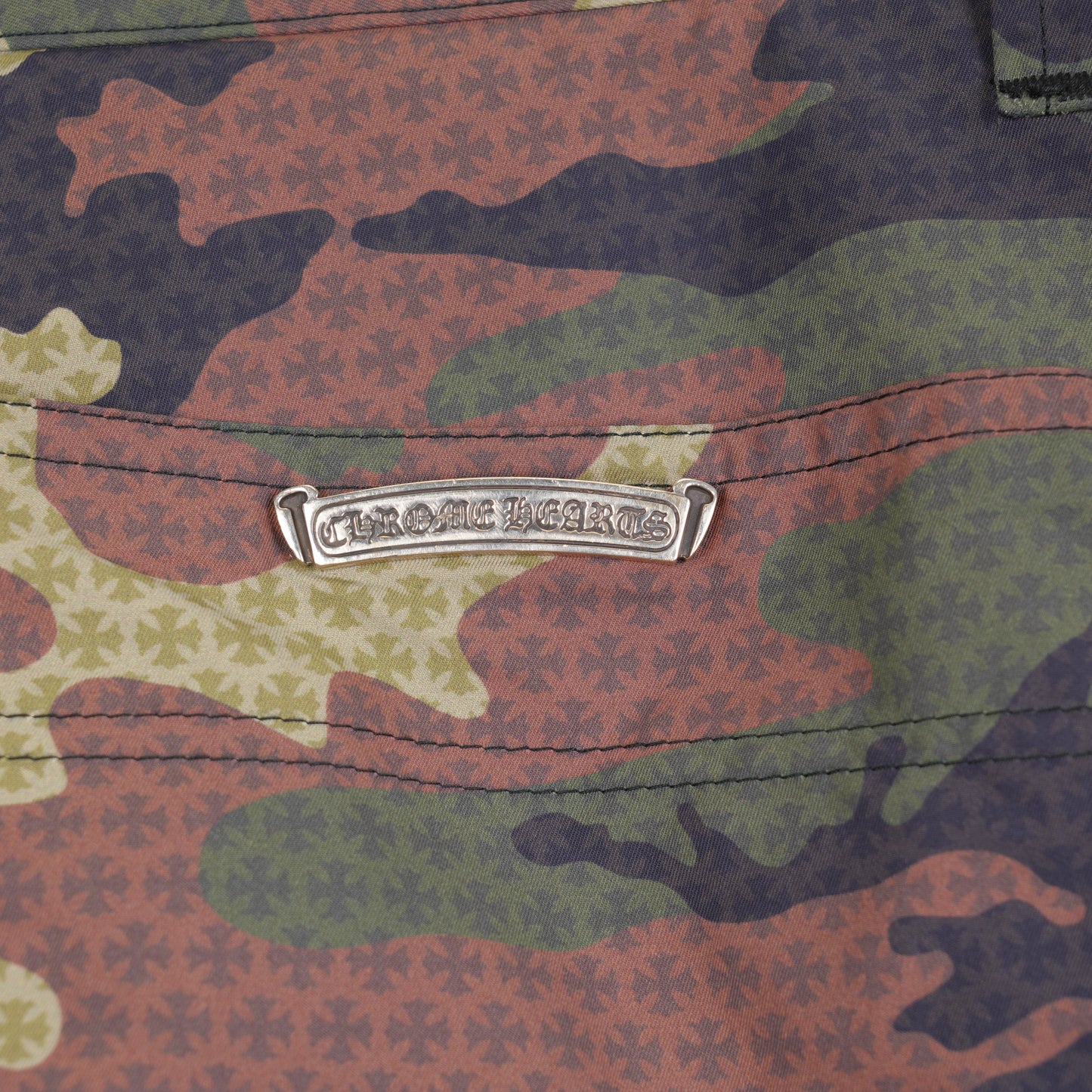 CHROME HEARTS CAMOUFLAGE MONOGRAM DOUBLE KNEE PANTS