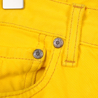 CHROME HEARTS YELLOW FLOODED PATCH LEVIS DENIM