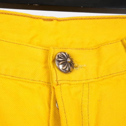 CHROME HEARTS YELLOW FLOODED PATCH LEVIS DENIM