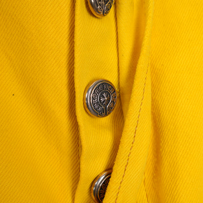 CHROME HEARTS YELLOW FLOODED PATCH LEVIS DENIM