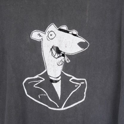 VINTAGE SCREECHING WEASEL THRASHED SAFETY PIN TEE