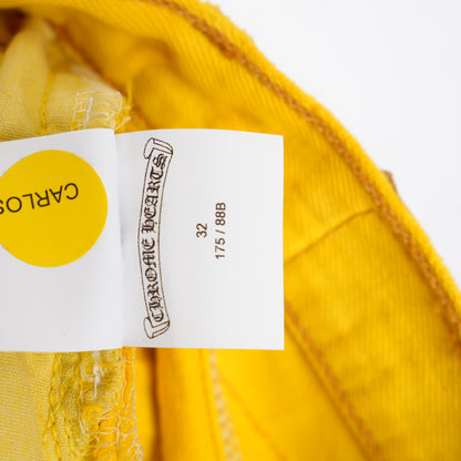 CHROME HEARTS YELLOW FLOODED PATCH LEVIS DENIM
