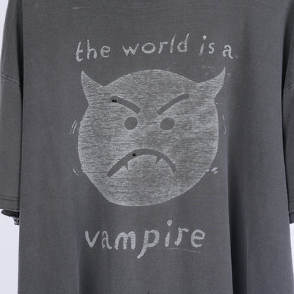 VINTAGE 90'S SMASHING PUMPKINS THE WORLD IS A VAMPIRE THRASHED BAND TEE