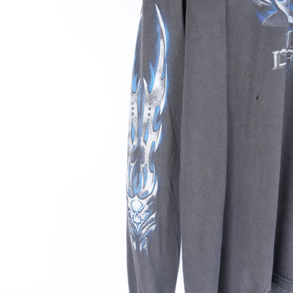 VINTAGE HARLEY DAVIDSON BLUE FLAME LONG SLEEVE TEE