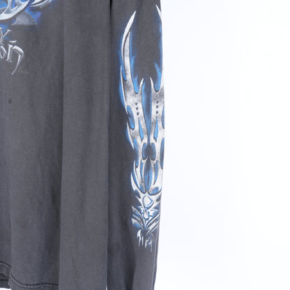 VINTAGE HARLEY DAVIDSON BLUE FLAME LONG SLEEVE TEE