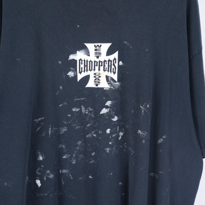 VINTAGE WEST COAST CHOPPERS LOGO PAINT SPLATTER TEE