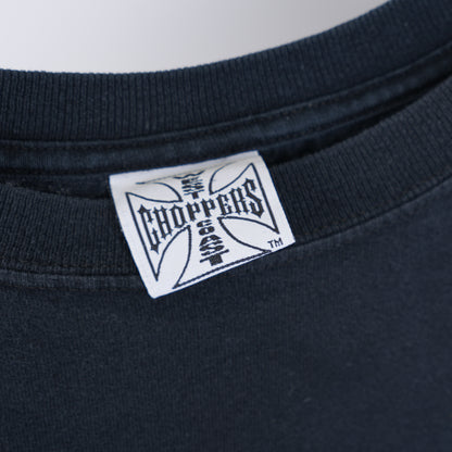 VINTAGE WEST COAST CHOPPERS LOGO PAINT SPLATTER TEE