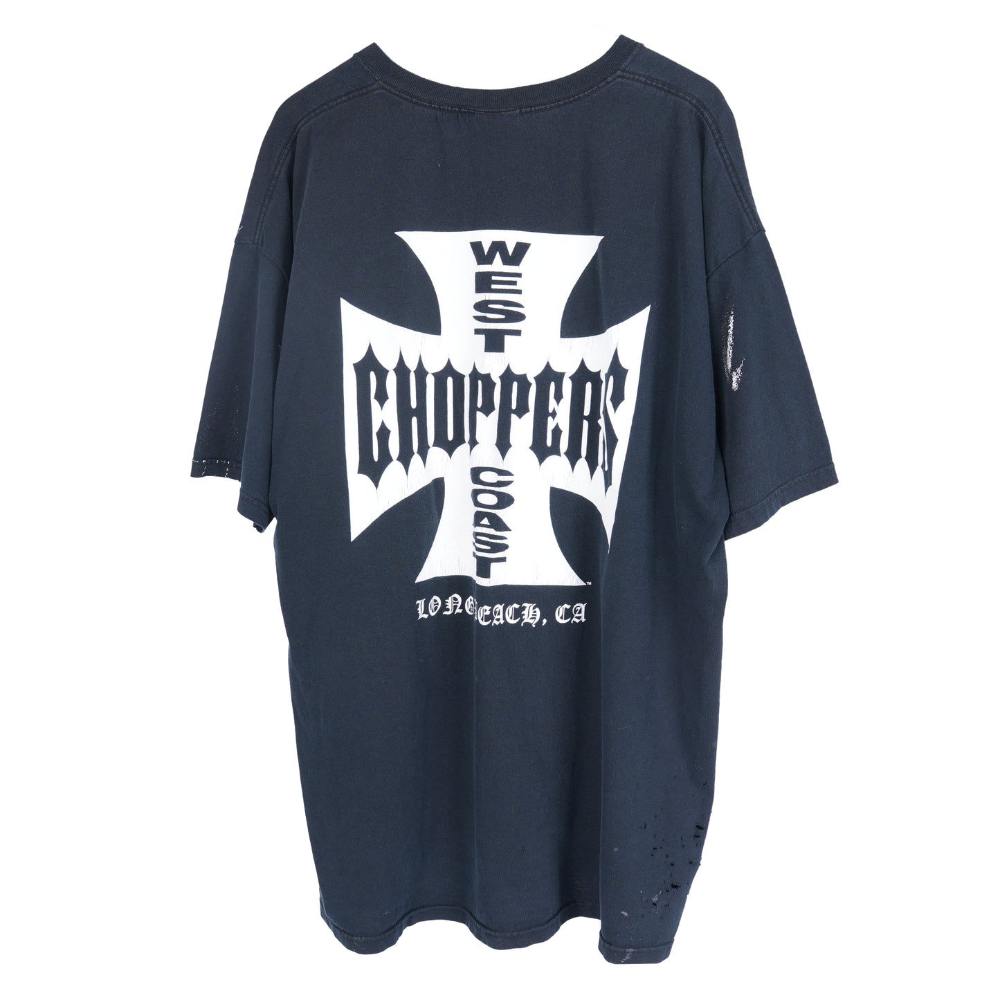 VINTAGE WEST COAST CHOPPERS LOGO PAINT SPLATTER TEE