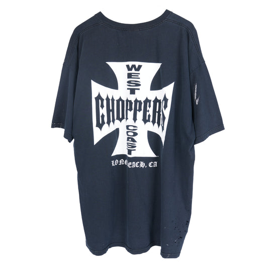 VINTAGE WEST COAST CHOPPERS LOGO PAINT SPLATTER TEE