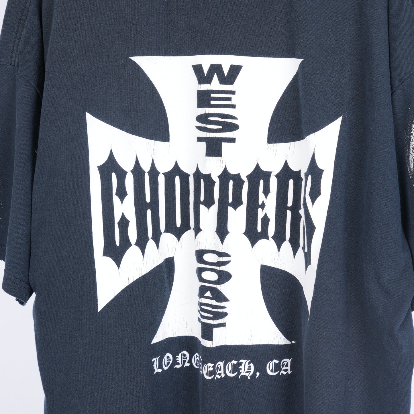 VINTAGE WEST COAST CHOPPERS LOGO PAINT SPLATTER TEE
