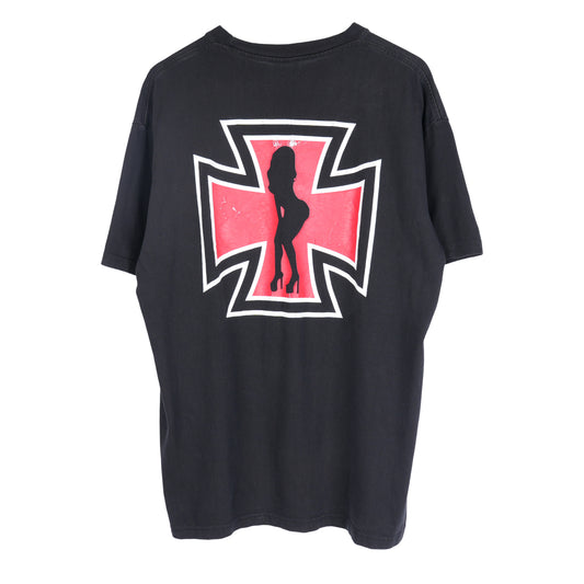VINTAGE IRON CROSS STRIPPER TEE