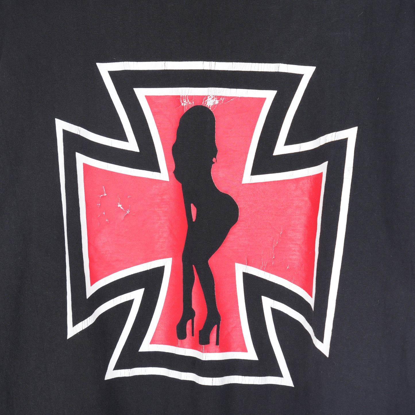 VINTAGE IRON CROSS STRIPPER TEE