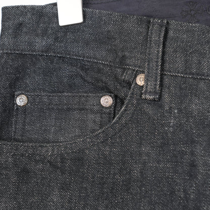 CHROME HEARTS BLACK STAR PATCH SELVEDGE DENIM