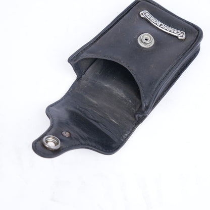 CHROME HEARTS LEATHER DAGGER CIGARETTE POUCH