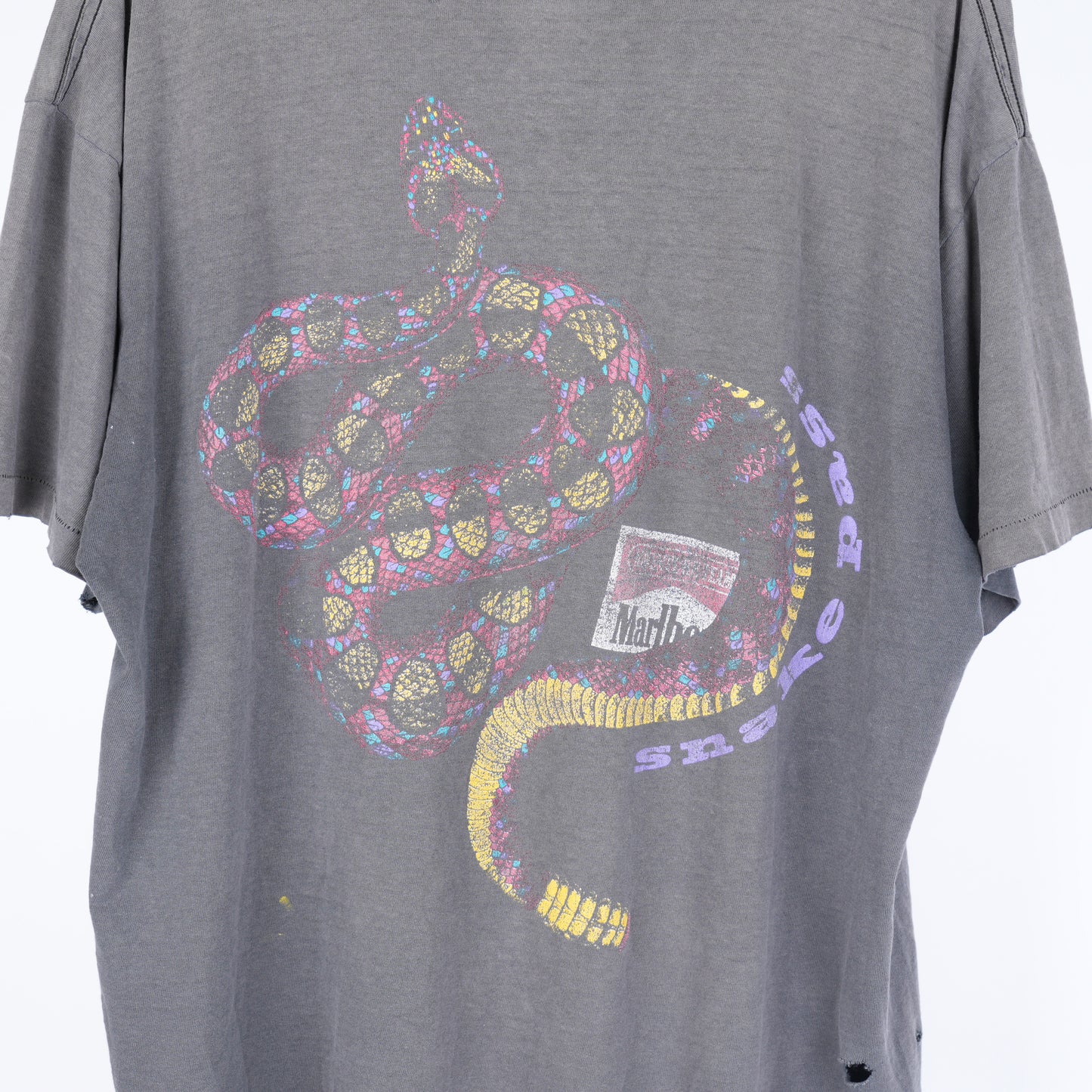 VINTAGE FADED MALBORO BOXY FADED SNAKE POCKET T-SHIRT
