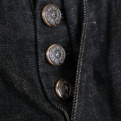 CHROME HEARTS BLACK STAR PATCH SELVEDGE DENIM