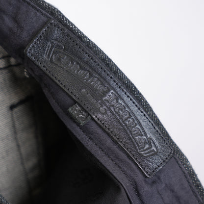 CHROME HEARTS BLACK STAR PATCH SELVEDGE DENIM