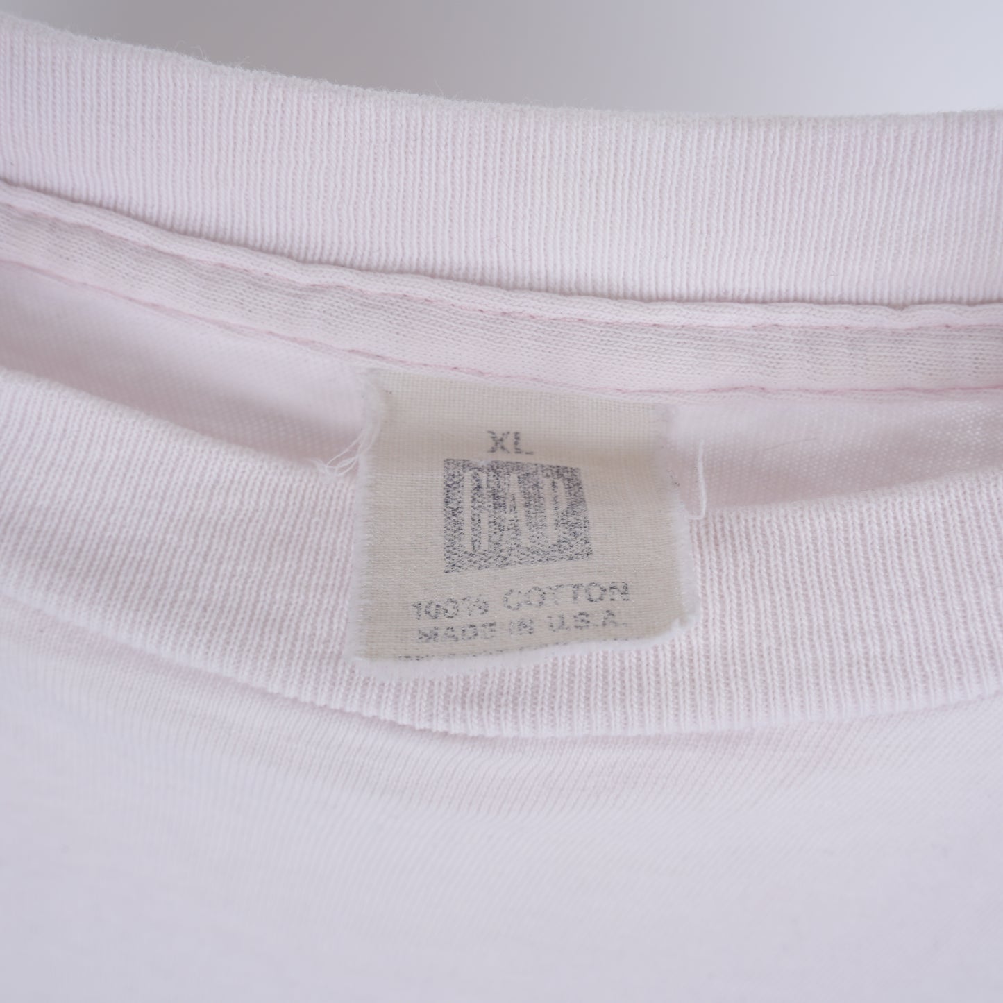 VINTAGE BOXY BLANK WHITE POCKET TEE