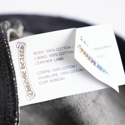 CHROME HEARTS BLACK STAR PATCH SELVEDGE DENIM