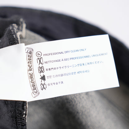 CHROME HEARTS BLACK STAR PATCH SELVEDGE DENIM