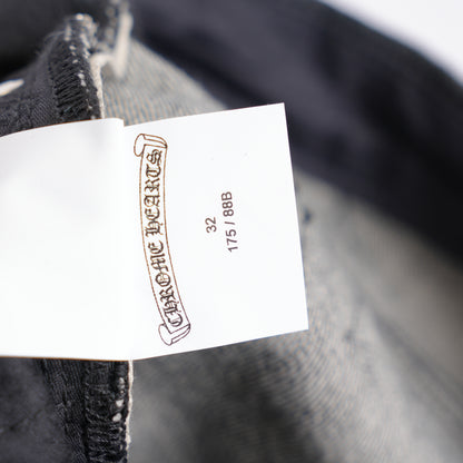 CHROME HEARTS BLACK STAR PATCH SELVEDGE DENIM