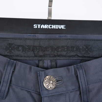 CHROME HEARTS NAVY CROSS PATCH CHINOS
