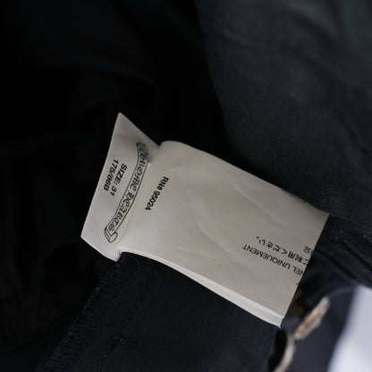 CHROME HEARTS NAVY CROSS PATCH CHINOS