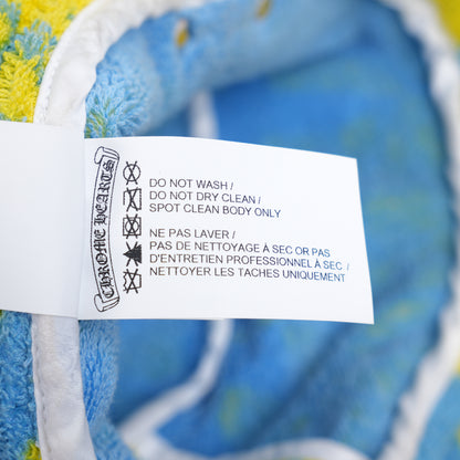 CHROME HEARTS YELLOW AND BLUE WHITE PATCH TOWEL BUCKET HAT
