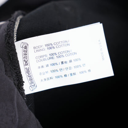 CHROME HEARTS FLEUR KNEE BLACK DENIM