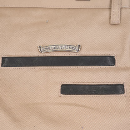 CHROME HEARTS TAN CHINO PANTS