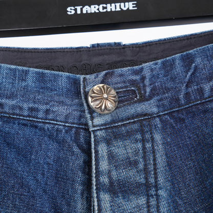 CHROME HEARTS BLUE TURBO DIESEL BAGGY JEANS