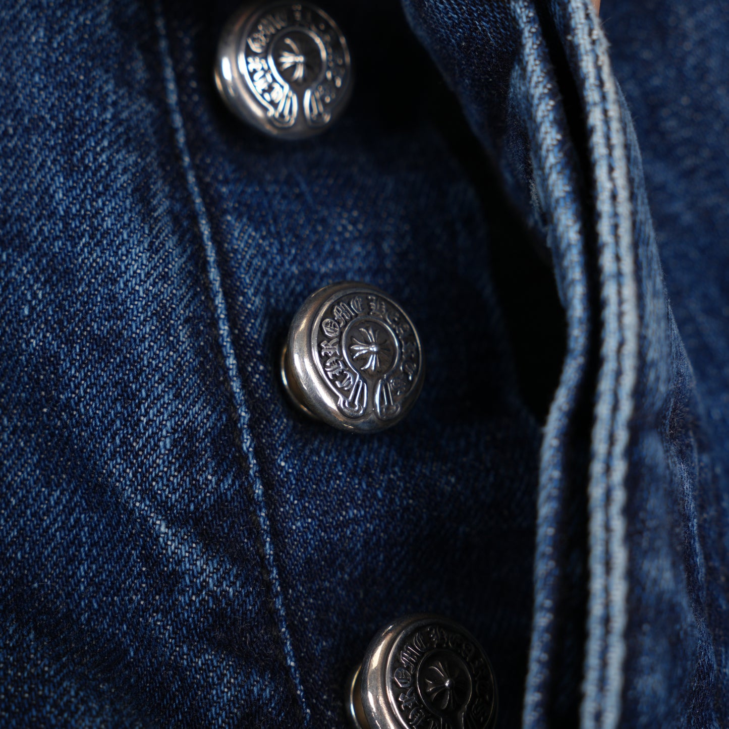 CHROME HEARTS BLUE TURBO DIESEL BAGGY JEANS