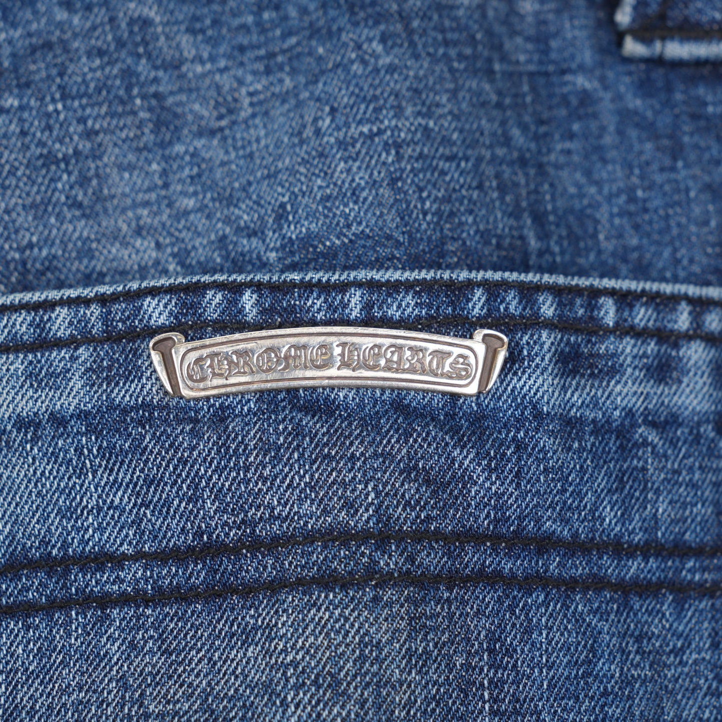 CHROME HEARTS BLUE TURBO DIESEL BAGGY JEANS