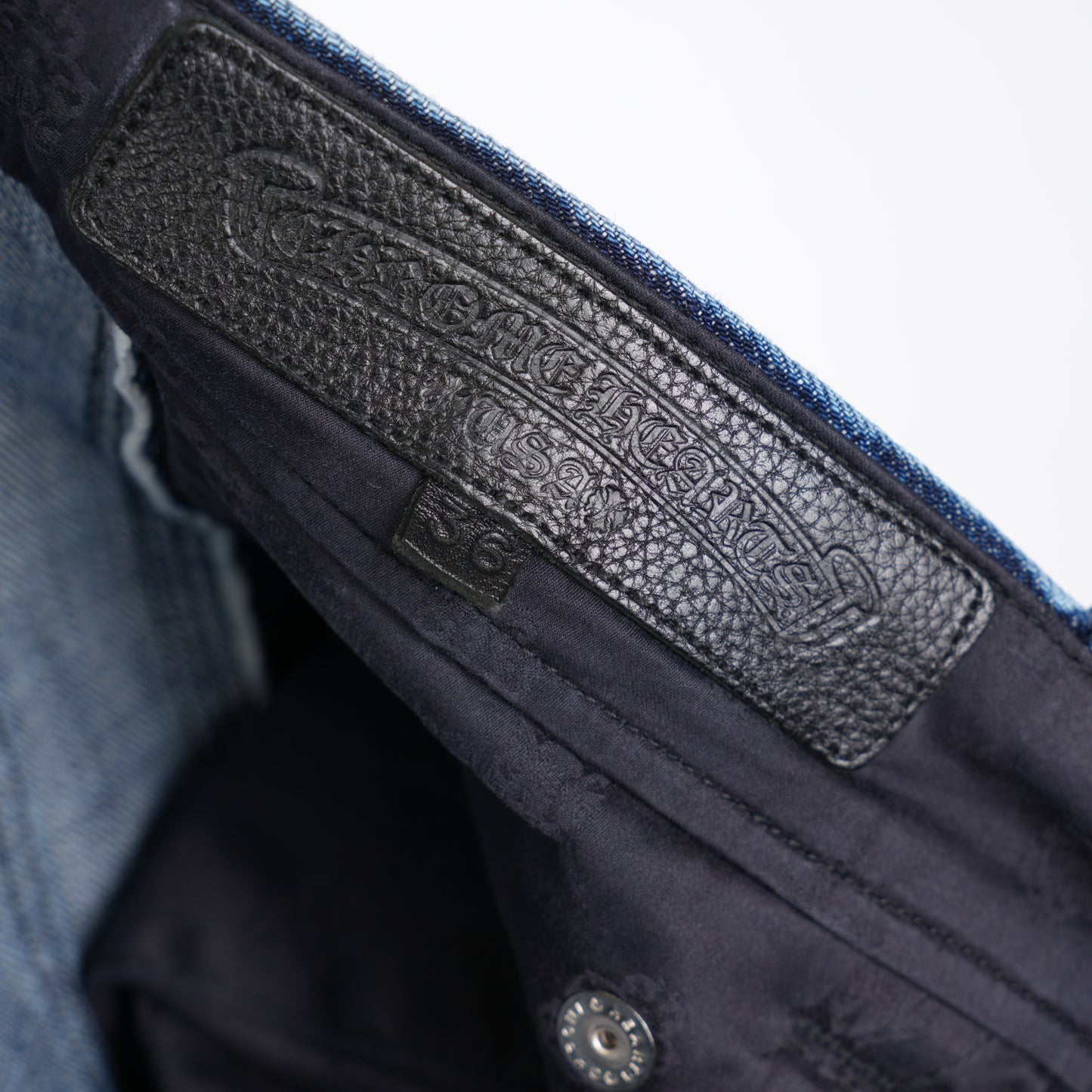 CHROME HEARTS BLUE TURBO DIESEL BAGGY JEANS