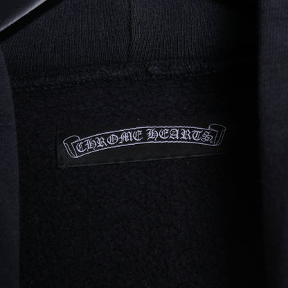 CHROME HEARTS LEATHER PATCH SLEEVE ZIP UP