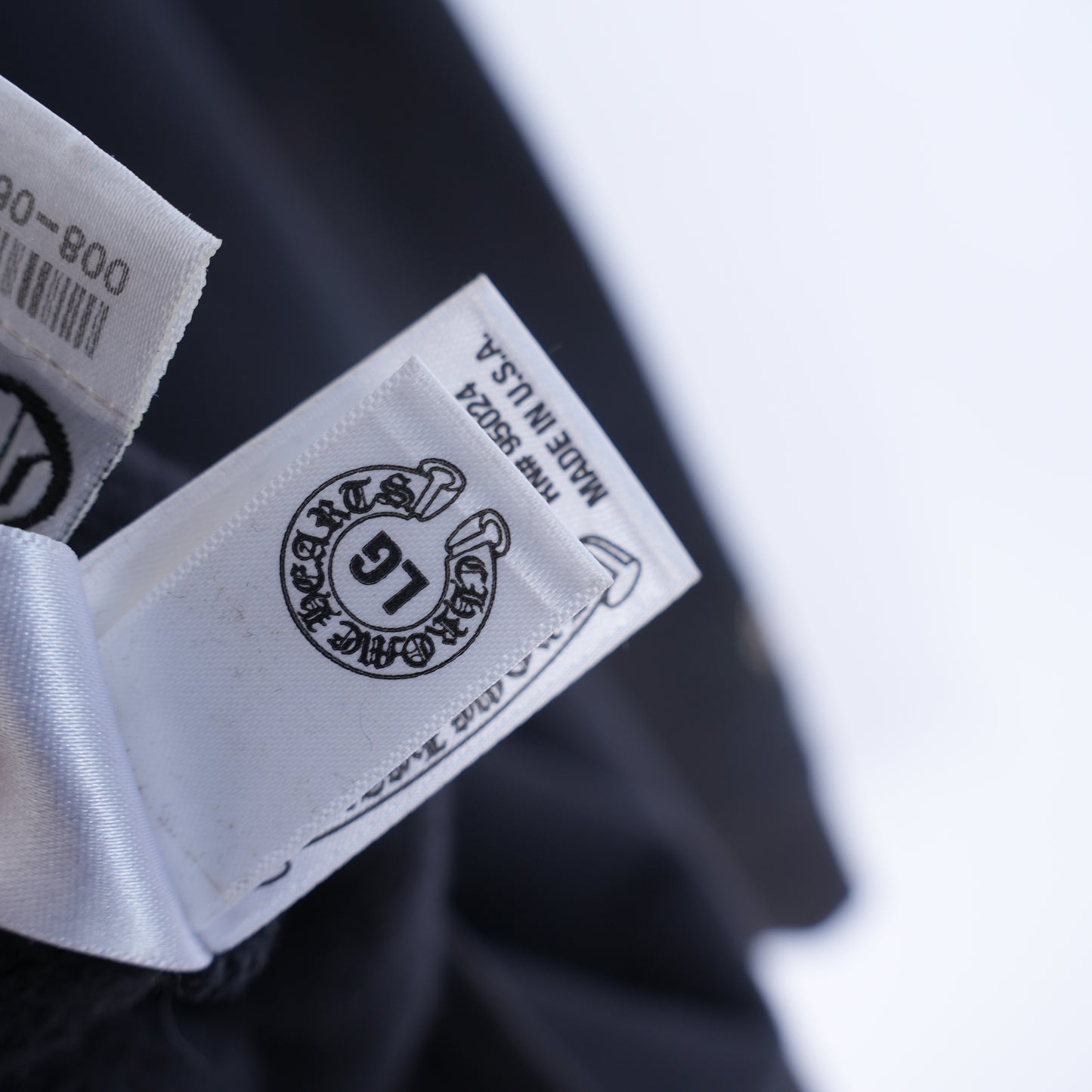 CHROME HEARTS LEATHER PATCH SLEEVE ZIP UP