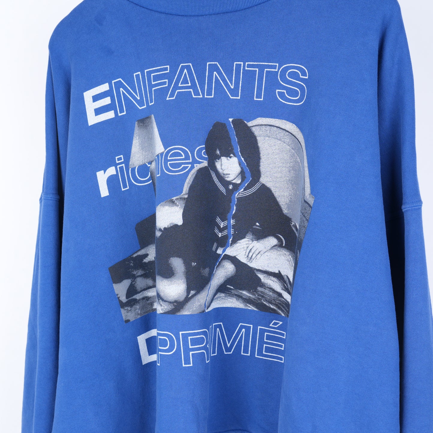 ERD BLUE GIRL TORN CREWNECK