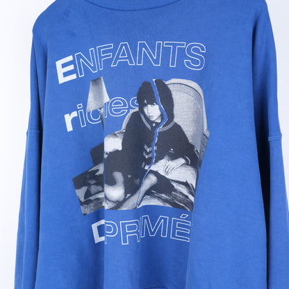 ERD BLUE GIRL TORN CREWNECK