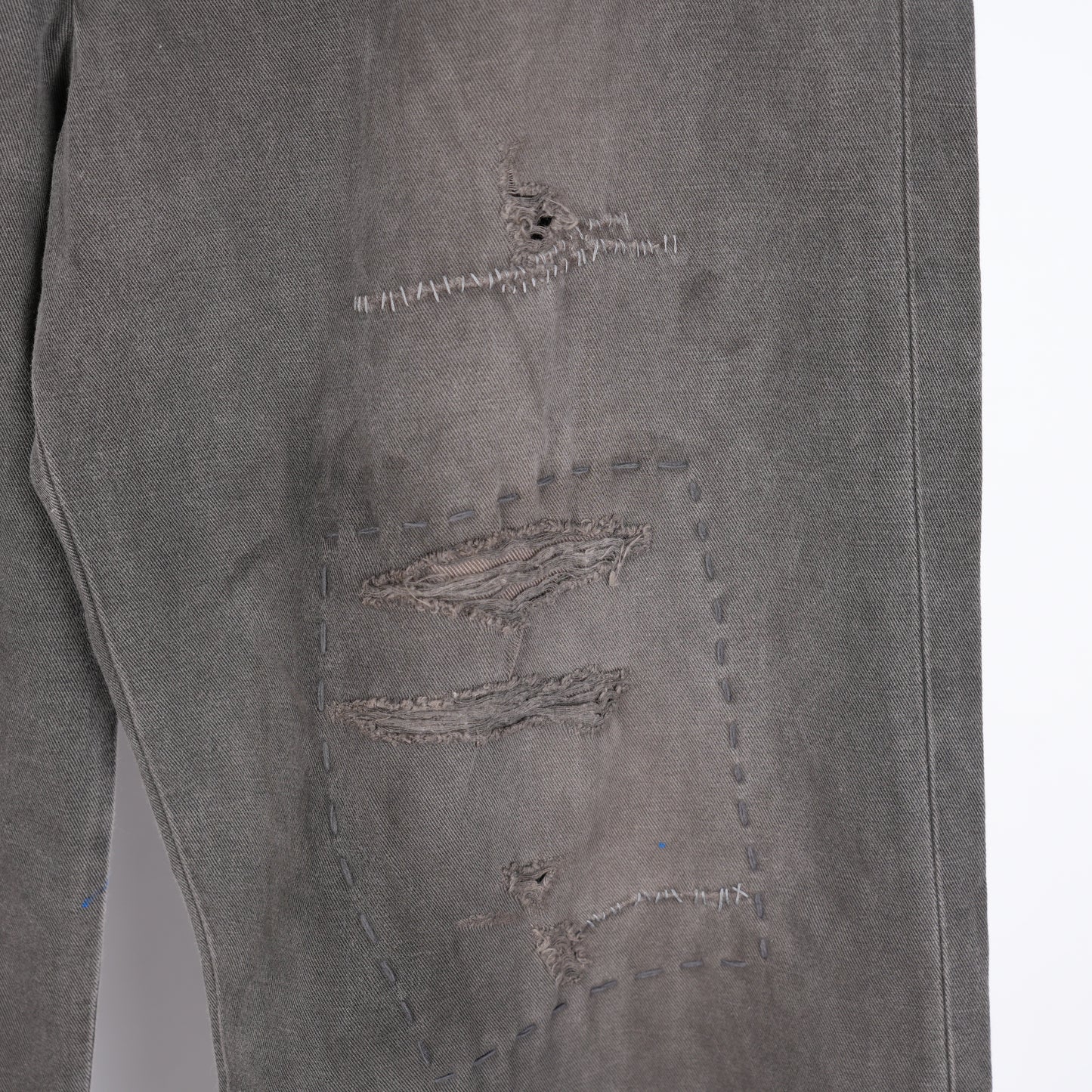 ERD Soso's Repaired Faded Black Trousers
