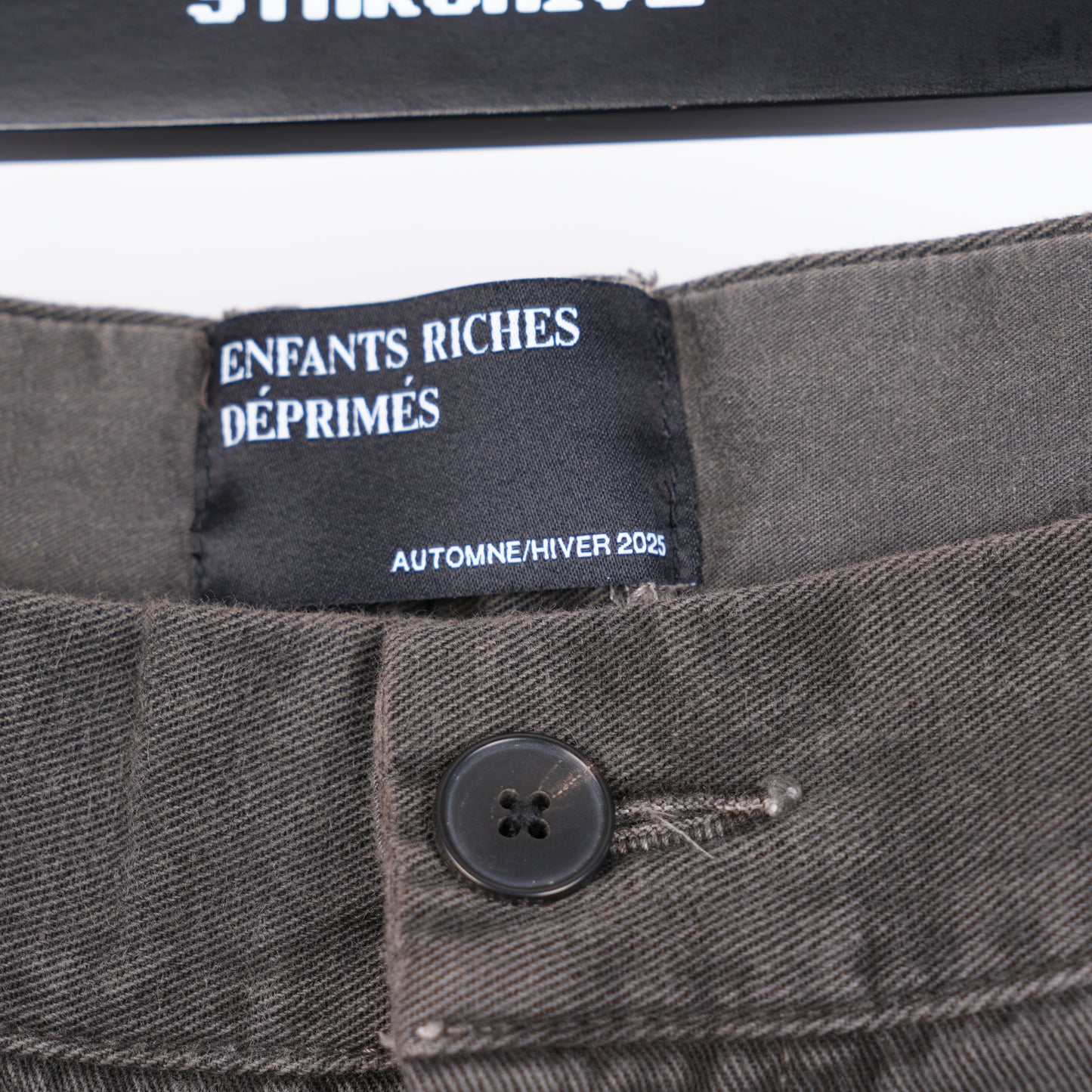 ERD Soso's Repaired Faded Black Trousers
