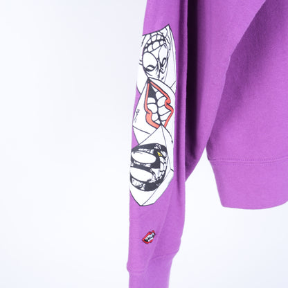 CHROME HEARTS MATTY BOY PURPLE 'I WANT MORE NOT LESS' CREWNECK