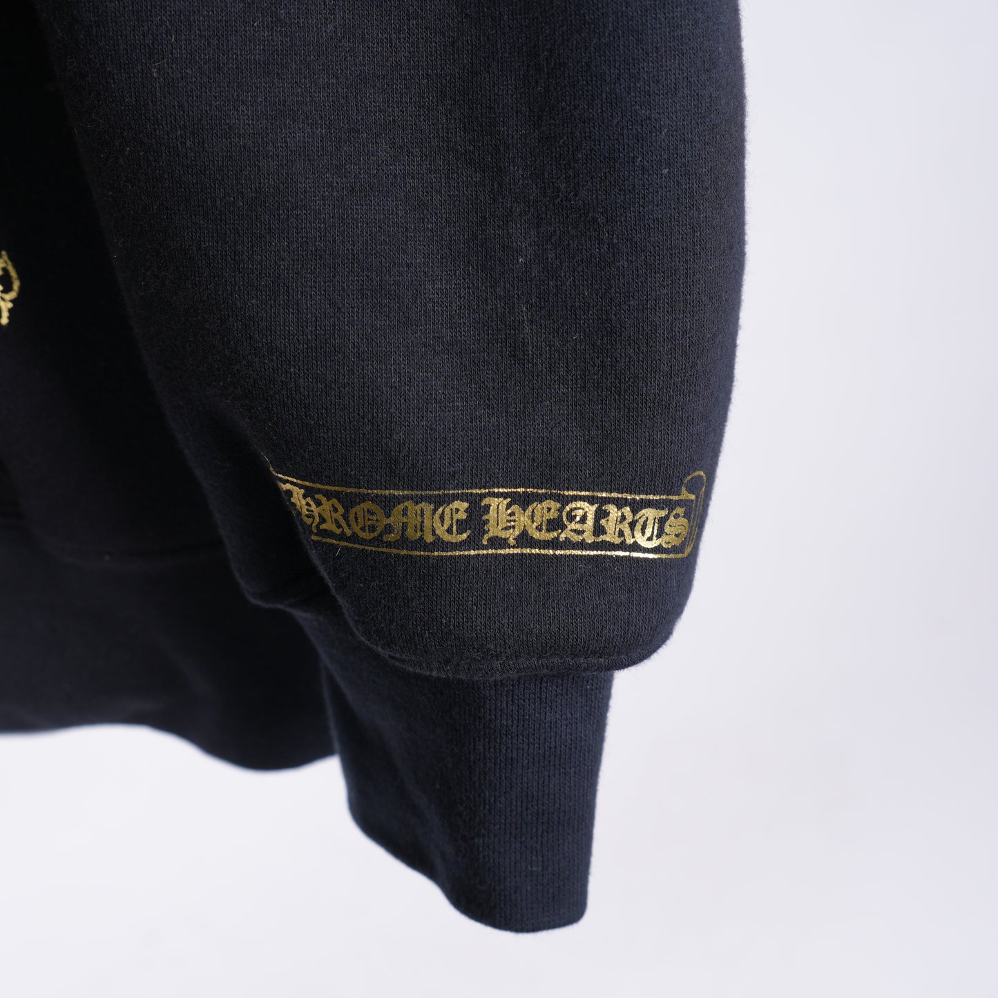 CHROME HEARTS VINTAGE GOLD DAGGER FLORAL ZIP UP